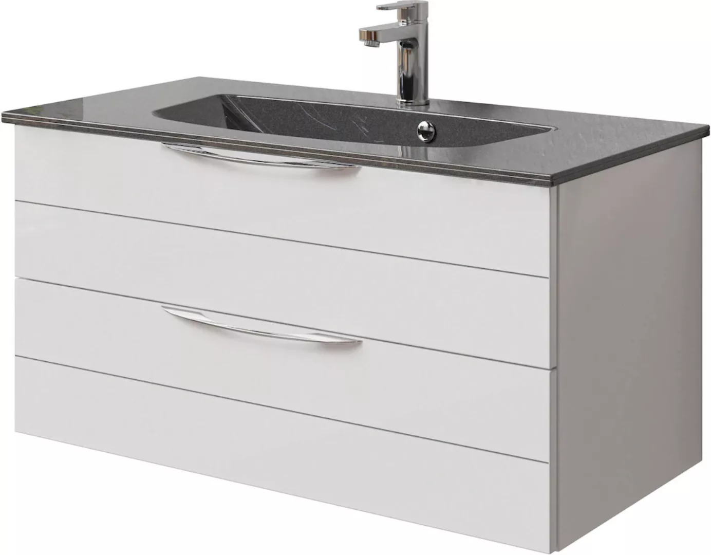 Saphir Waschtisch "Serie 6025 Mineralmarmor-Waschtisch mit Unterschrank, 11 günstig online kaufen