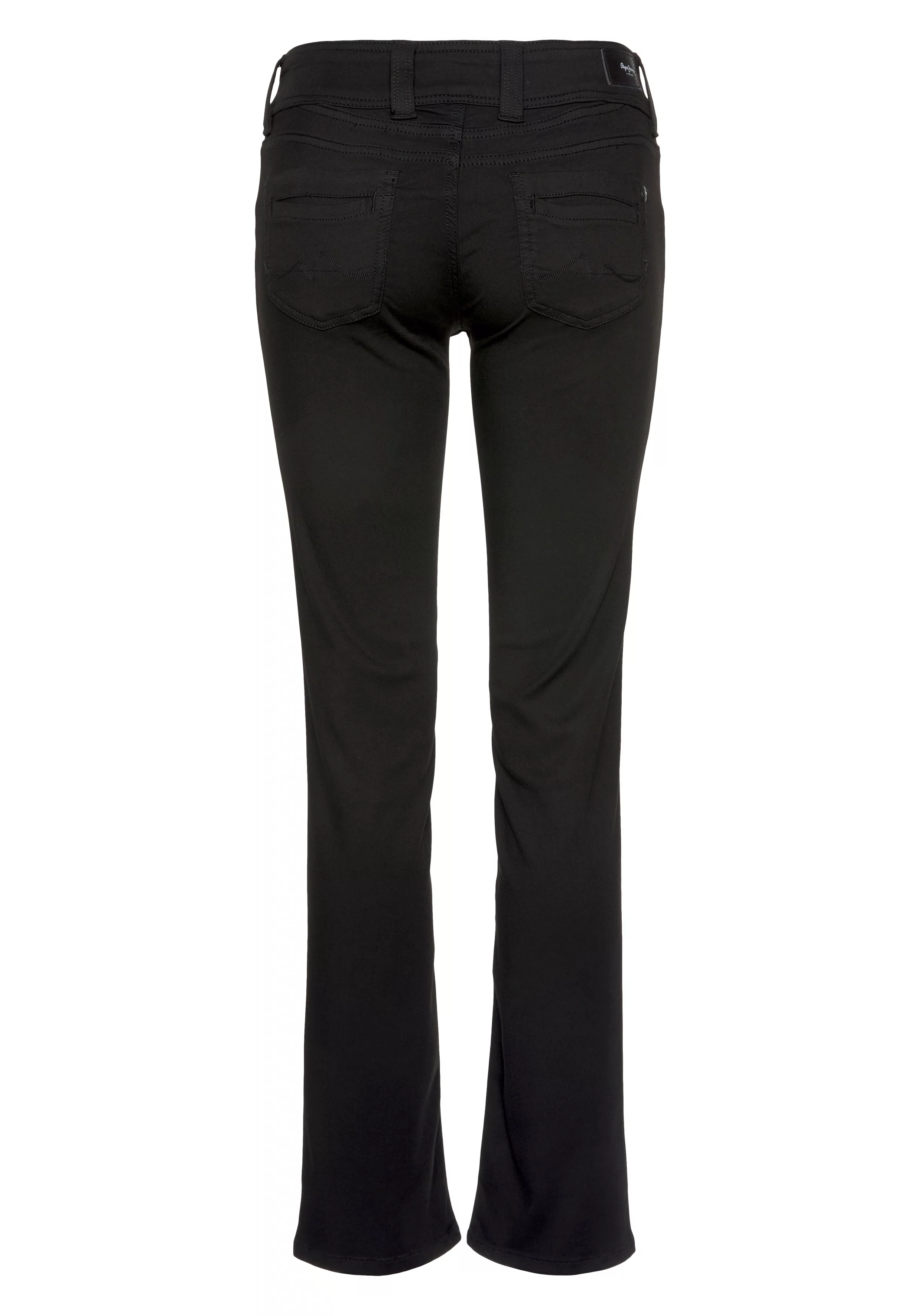 Pepe Jeans Damen Jeans Gen - Regular Fit - Schwarz - Stay Black günstig online kaufen