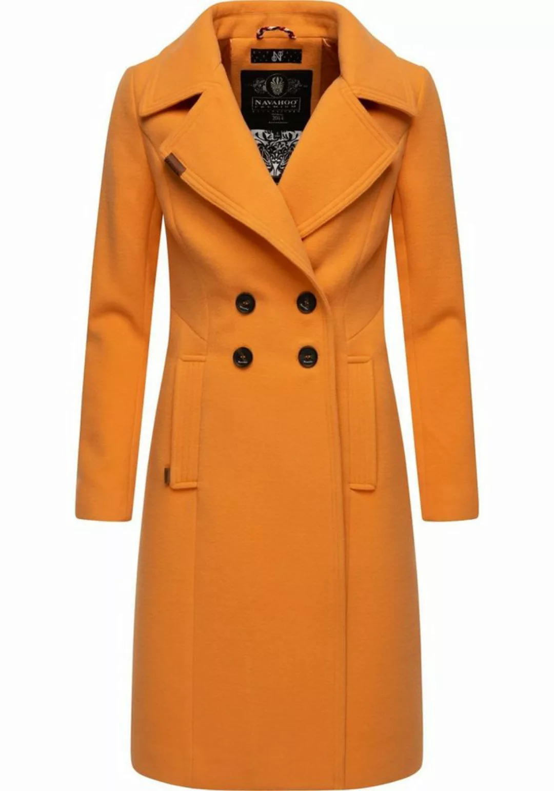 Navahoo Wintermantel "Wooly", edler Damen Trenchcoat in Wollmantel-Optik günstig online kaufen