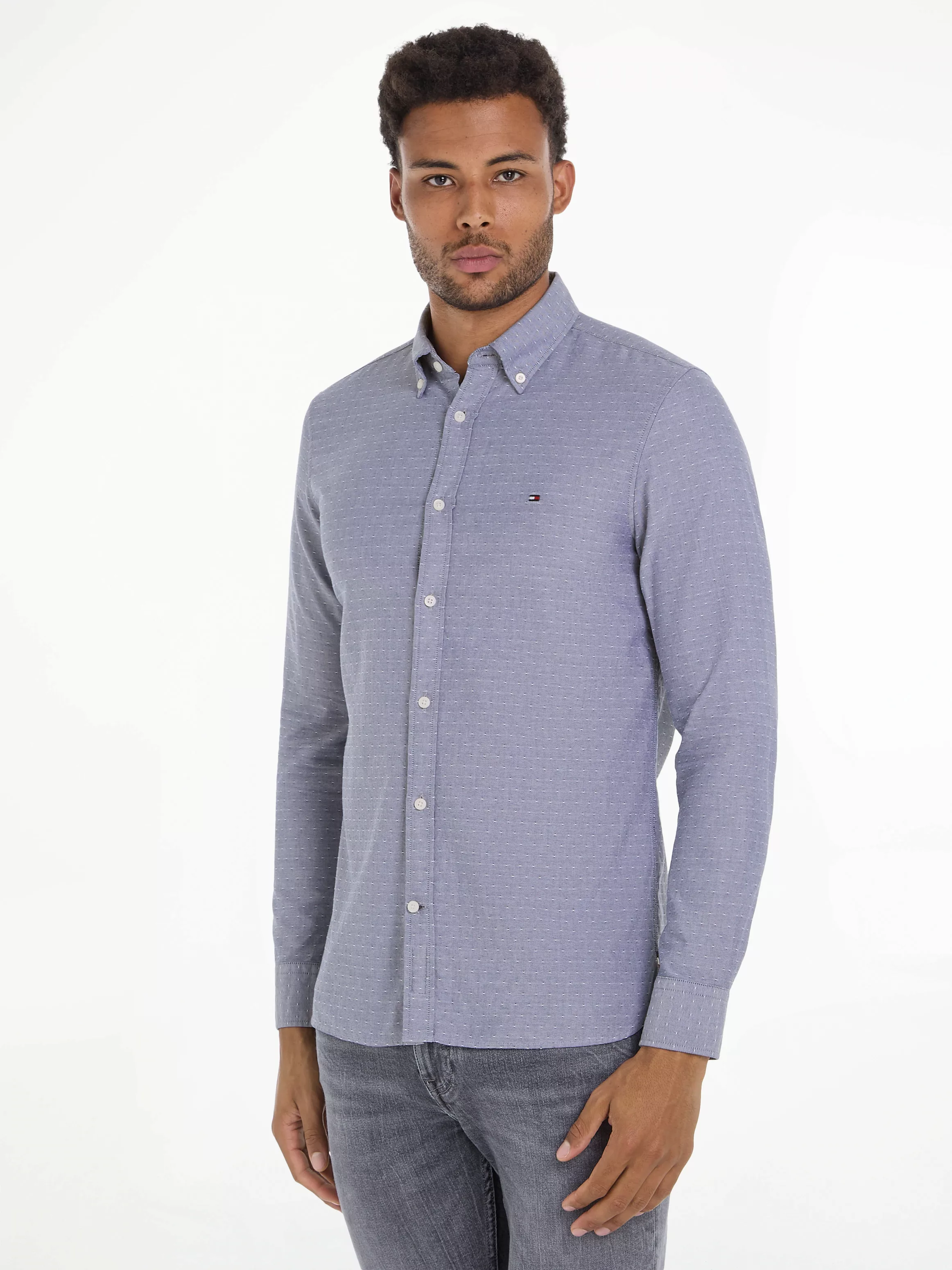 Tommy Hilfiger Langarmhemd OXFORD DOBBY SF SHIRT günstig online kaufen