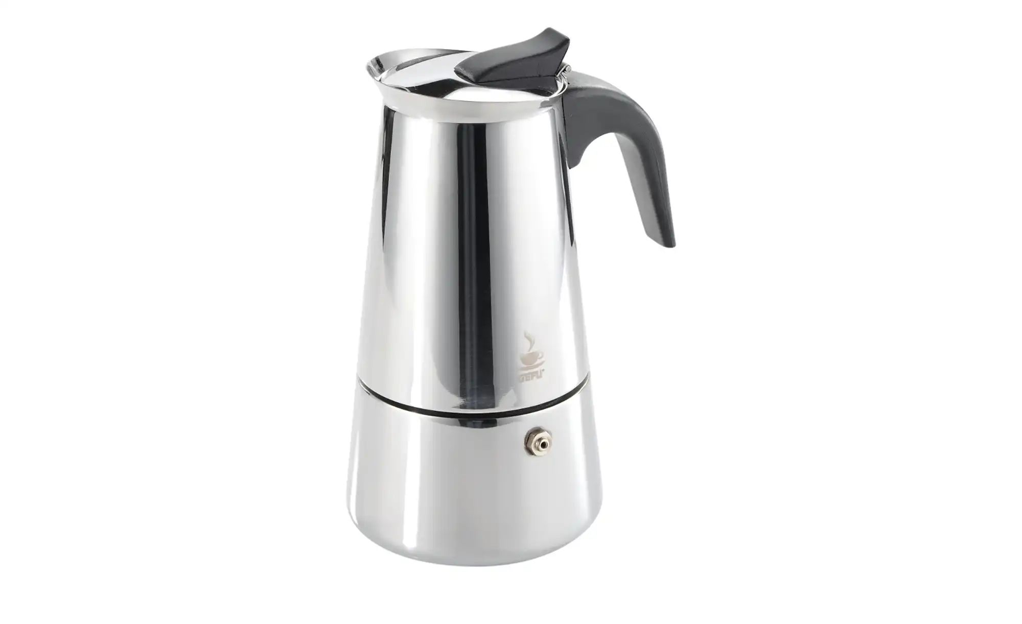 Gefu Espressokocher  EMILIO ¦ silber ¦ Edelstahl ¦ Maße (cm): B: 8,9 H: 17, günstig online kaufen