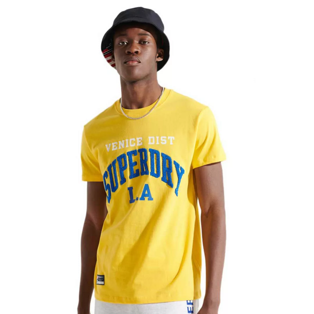 Superdry Varsity Arch Kurzarm T-shirt L Nautical Yellow günstig online kaufen