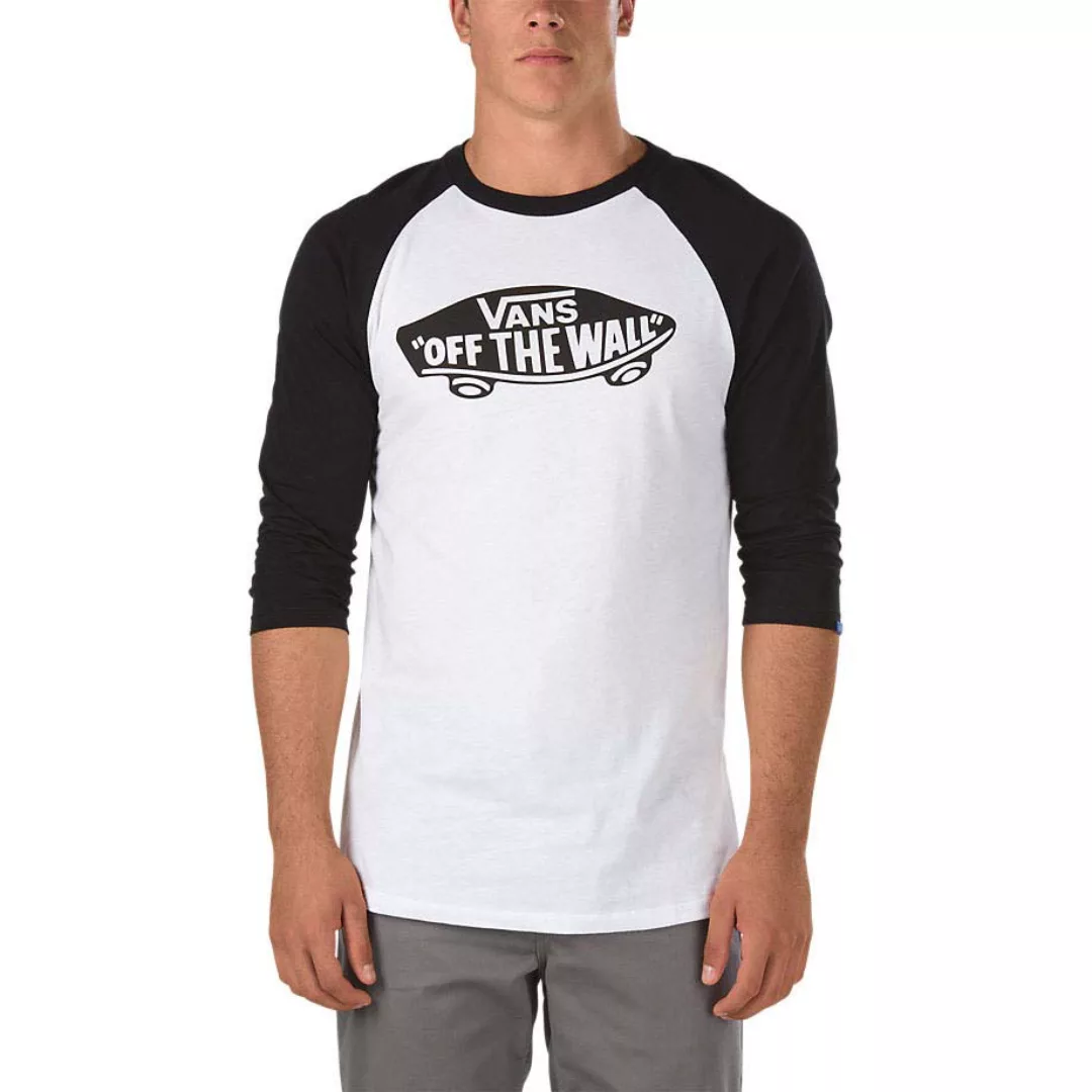 Vans Otw Raglan 3/4 Ärmel T-shirt XL White / Black günstig online kaufen