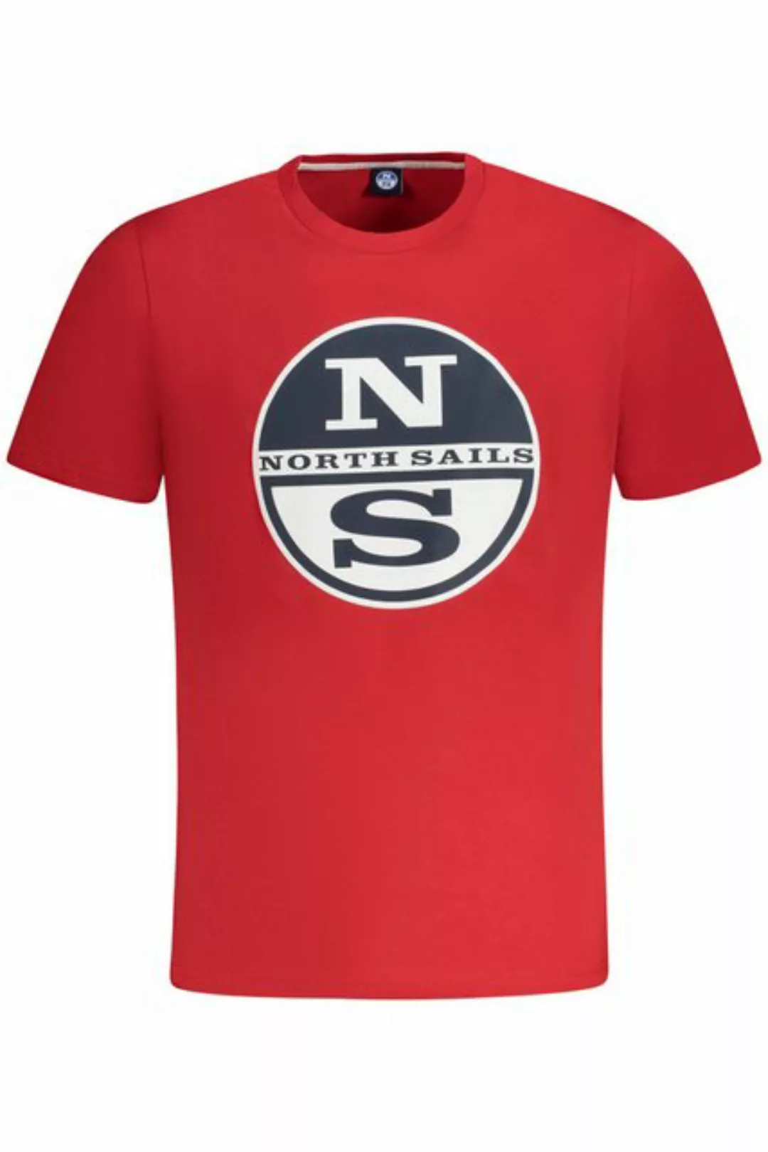 North Sails T-Shirt Herren Kurzarm-T-Shirt Rot mit Rundhalsausschnitt günstig online kaufen