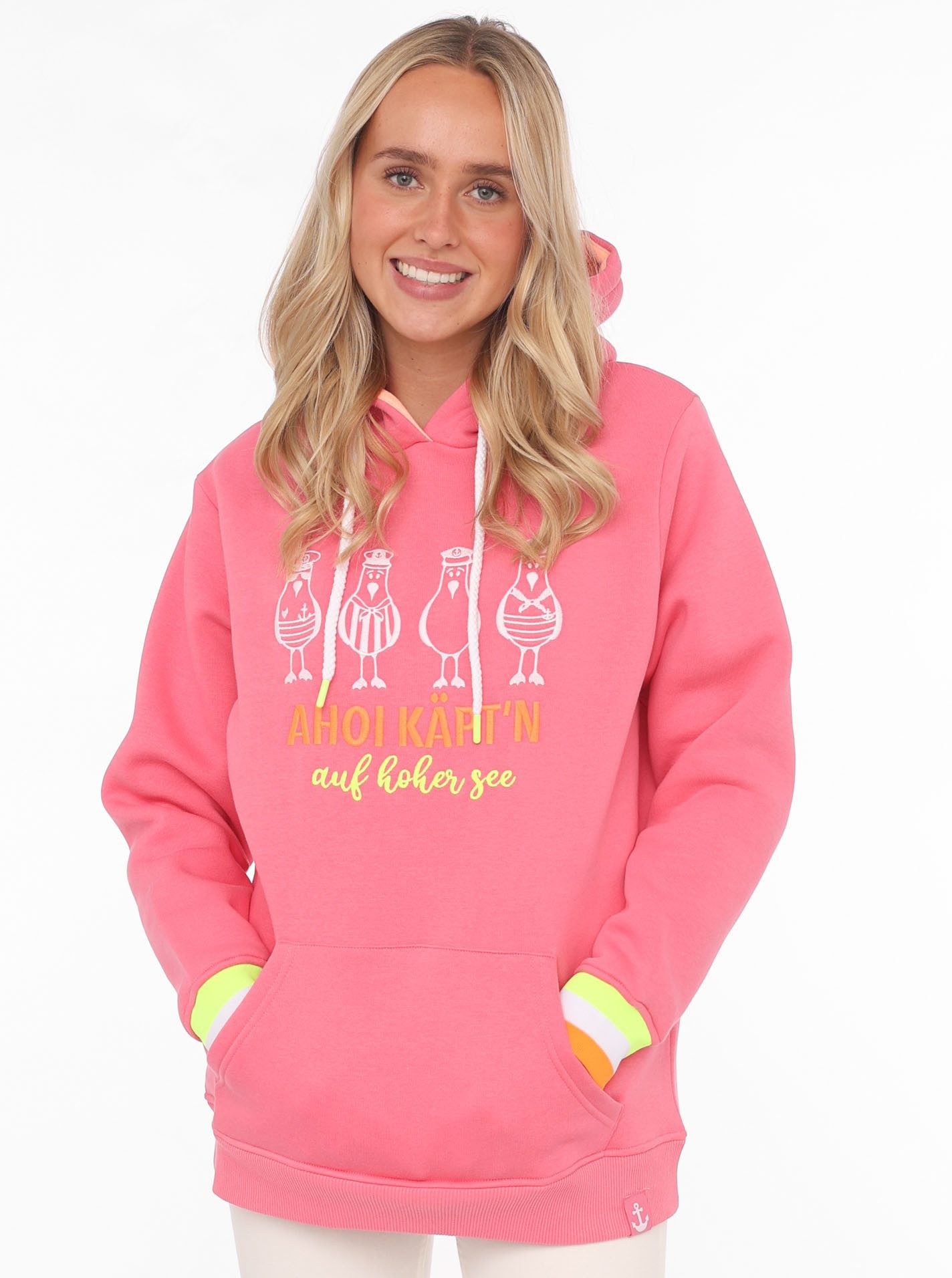 Zwillingsherz Hoodie "Ahoi Käpt'n" mit maritimer günstig online kaufen