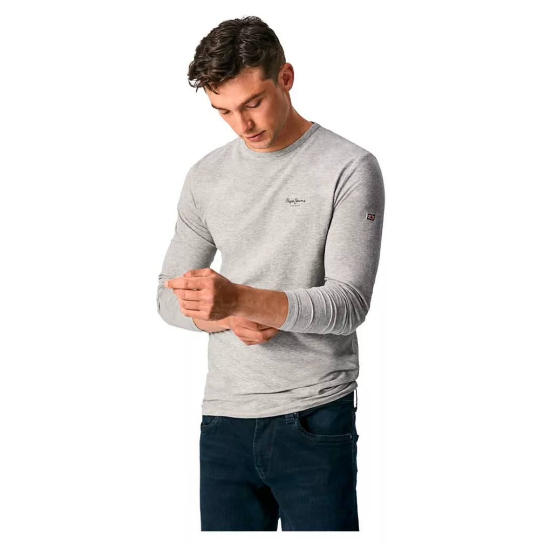 Pepe Jeans Original Basic 2 Long Langarm-t-shirt XL Grey Marl günstig online kaufen