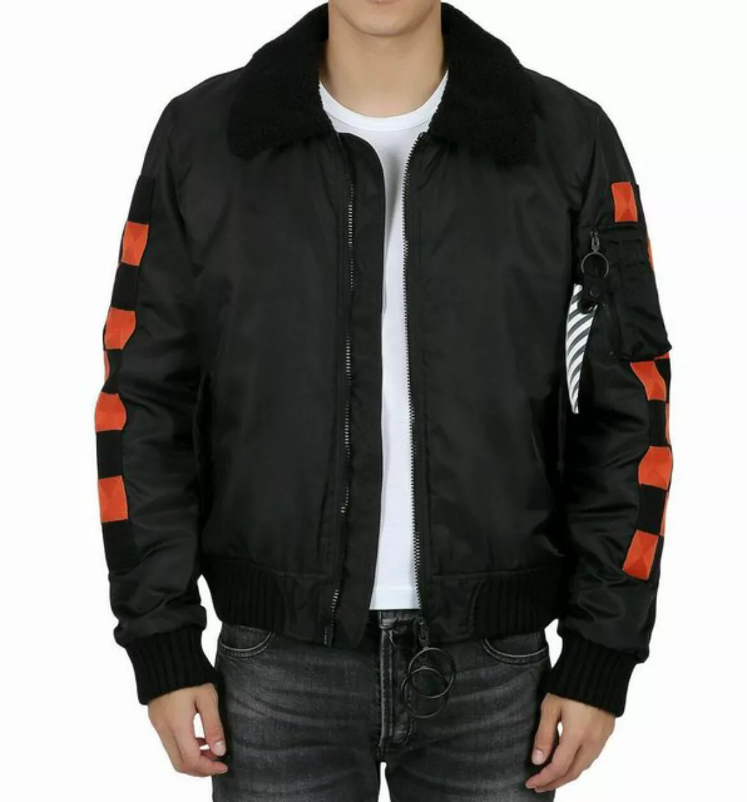 OFF-WHITE Winterjacke OFF-WHITE OFFWHITE ICONIC CHECKER COLLEGE BOMBER JACK günstig online kaufen