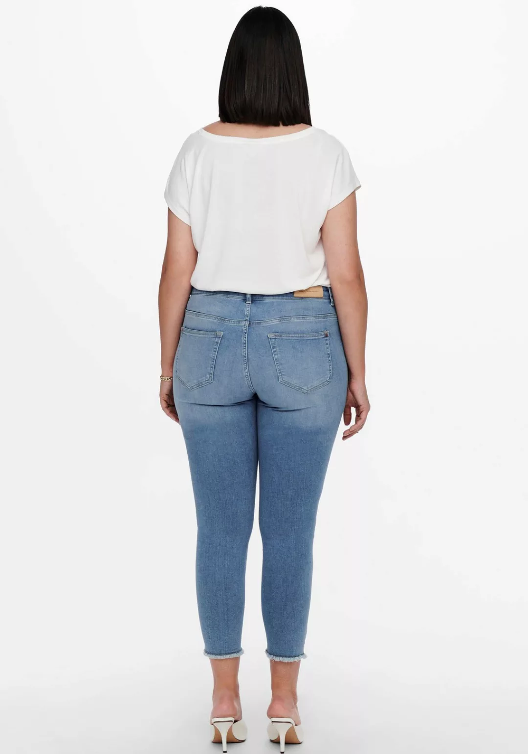 Carmakoma by Only Damen Jeans CARWILLY LIFE - Skinny Fit - Blau - Light Blu günstig online kaufen