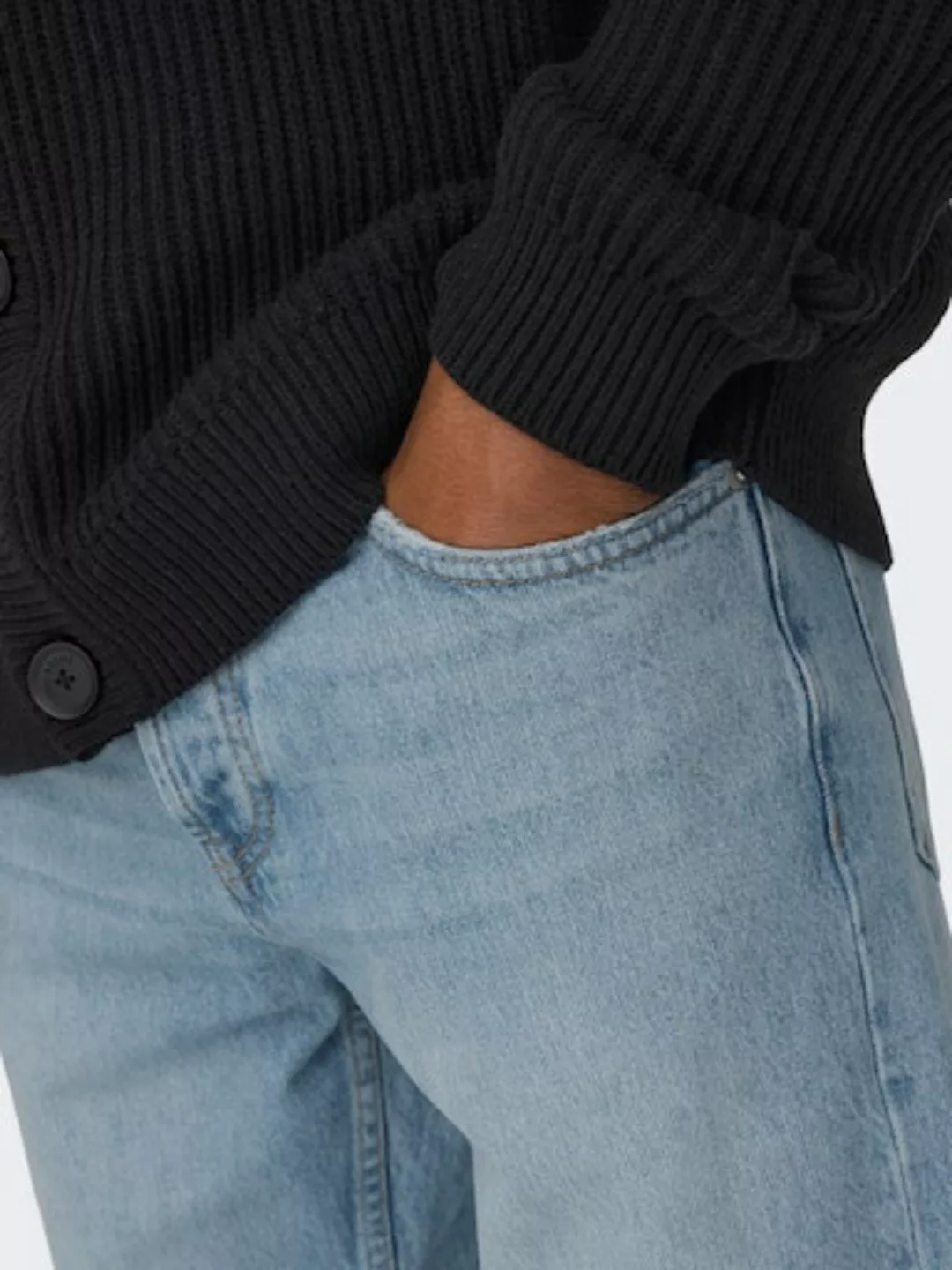 Only & Sons Herren Jeans ONSEDGE LOOSE 6986 - Relaxed Fit - Blau - Light Bl günstig online kaufen