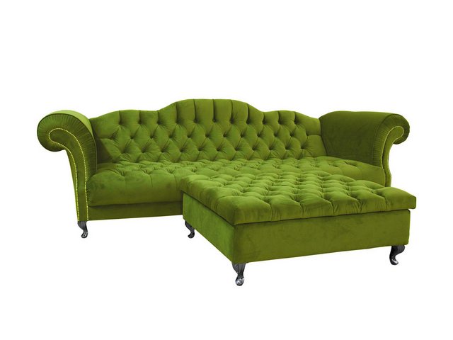 Xlmoebel Sofa Chesterfield-Sofa Polster Designer Couch Sofas Set Couch SLII günstig online kaufen