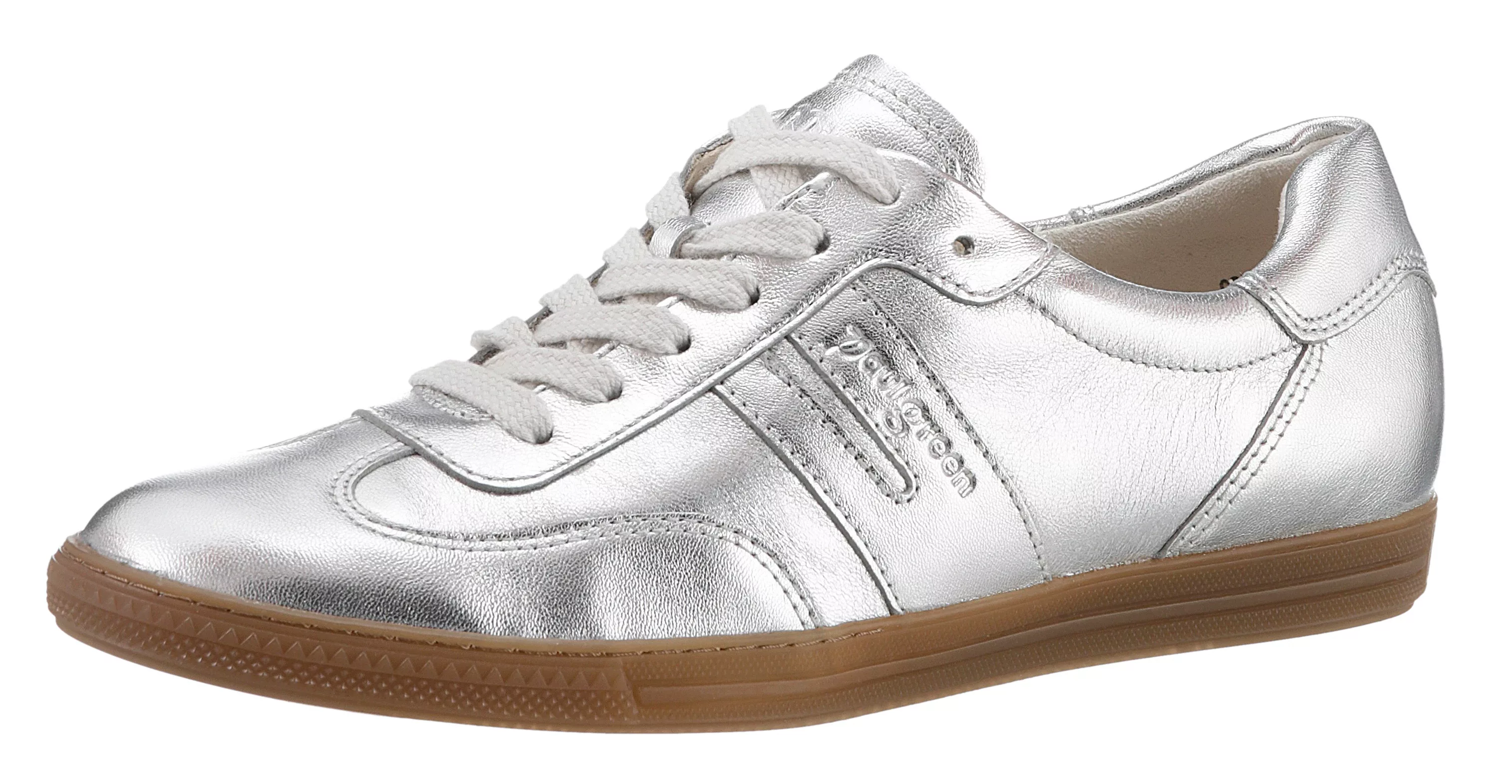 Paul Green Sneaker, Schnürschuh, Freizeitschuh, Halbschuh in Metallic-Optik günstig online kaufen