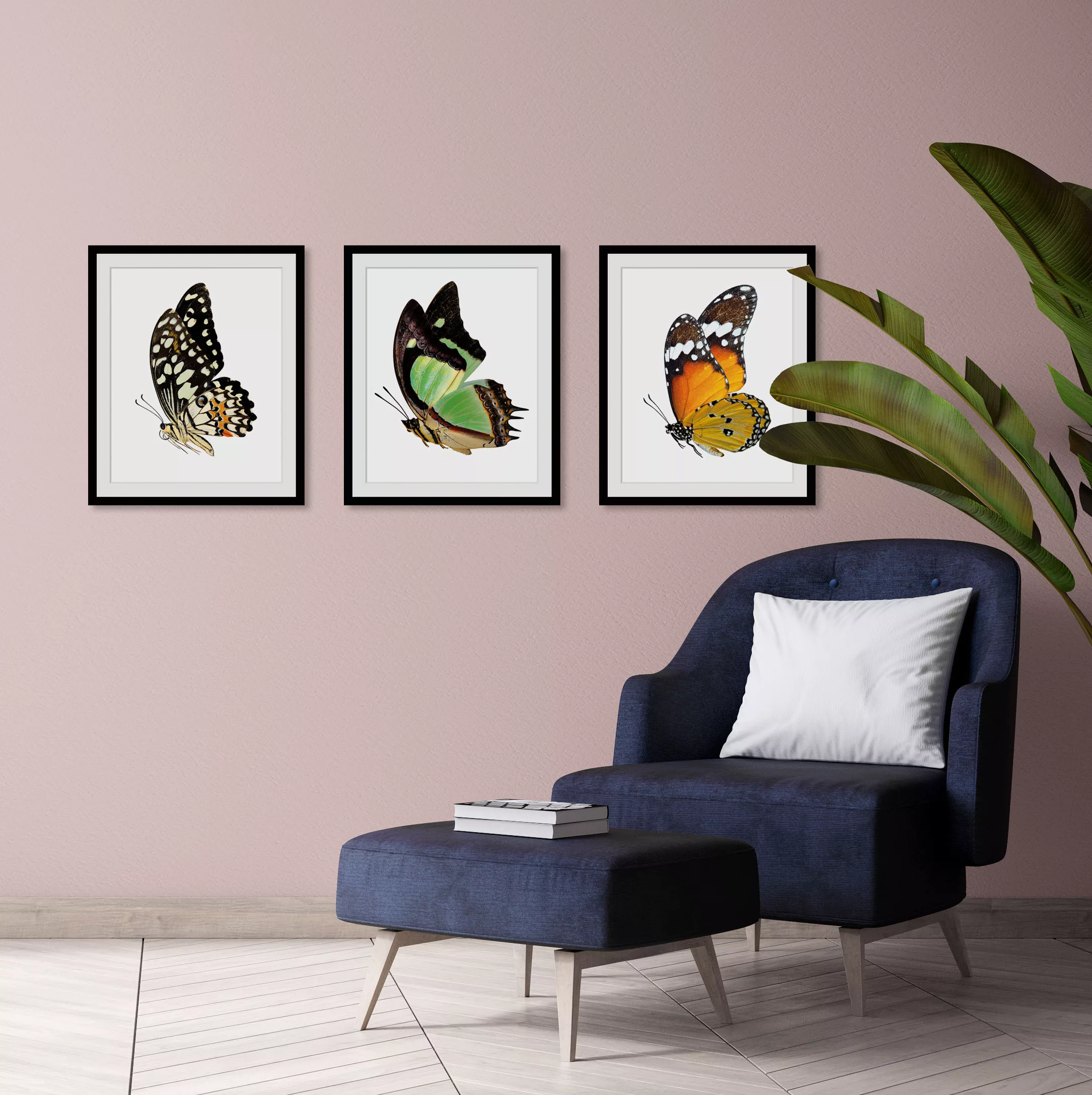 queence Bild "Charly", Schmetterlinge-Kunst-Insekten-historische Ereignisse günstig online kaufen