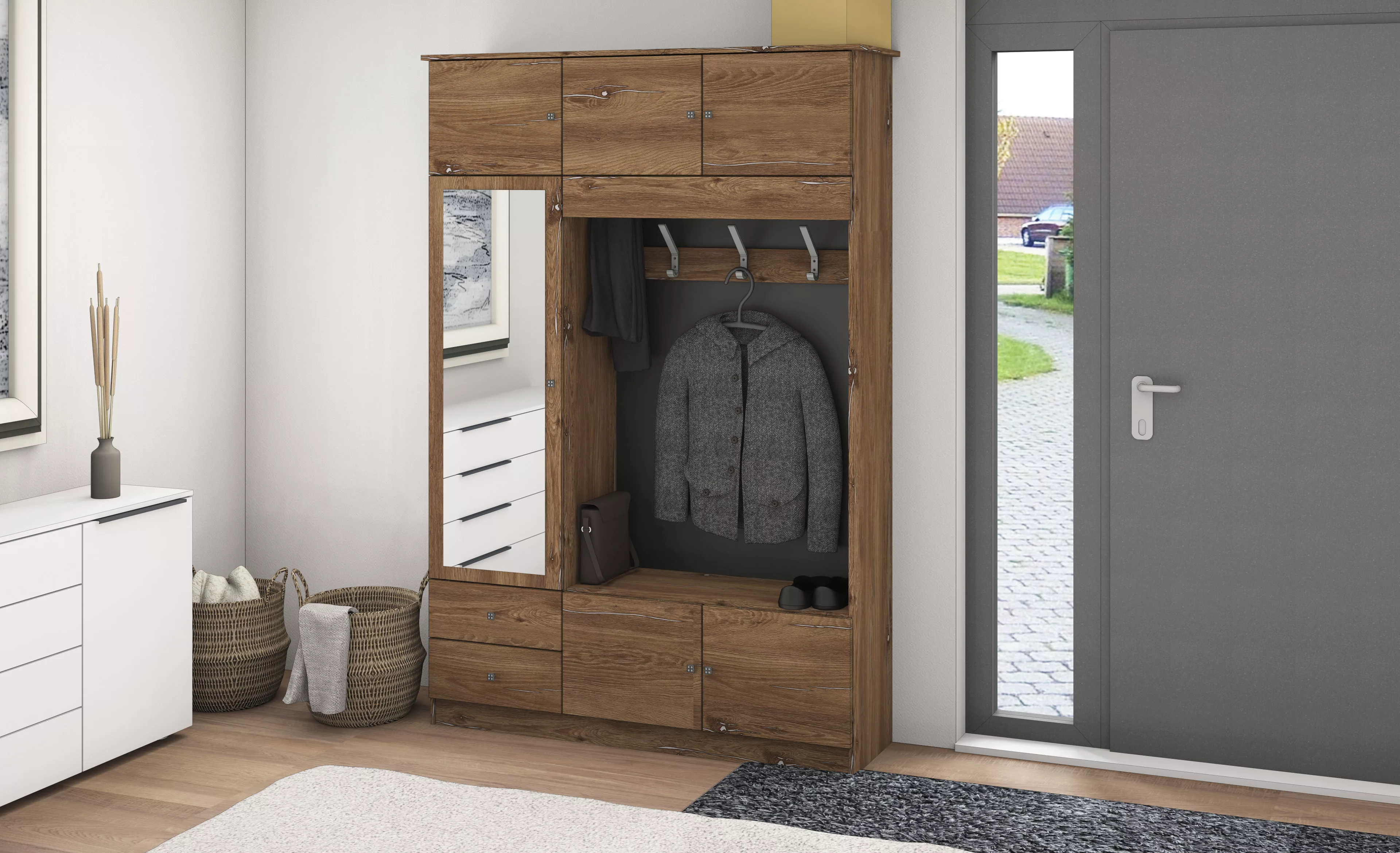 borchardt Möbel Garderobenschrank "Kompakta", Höhe 202 cm günstig online kaufen