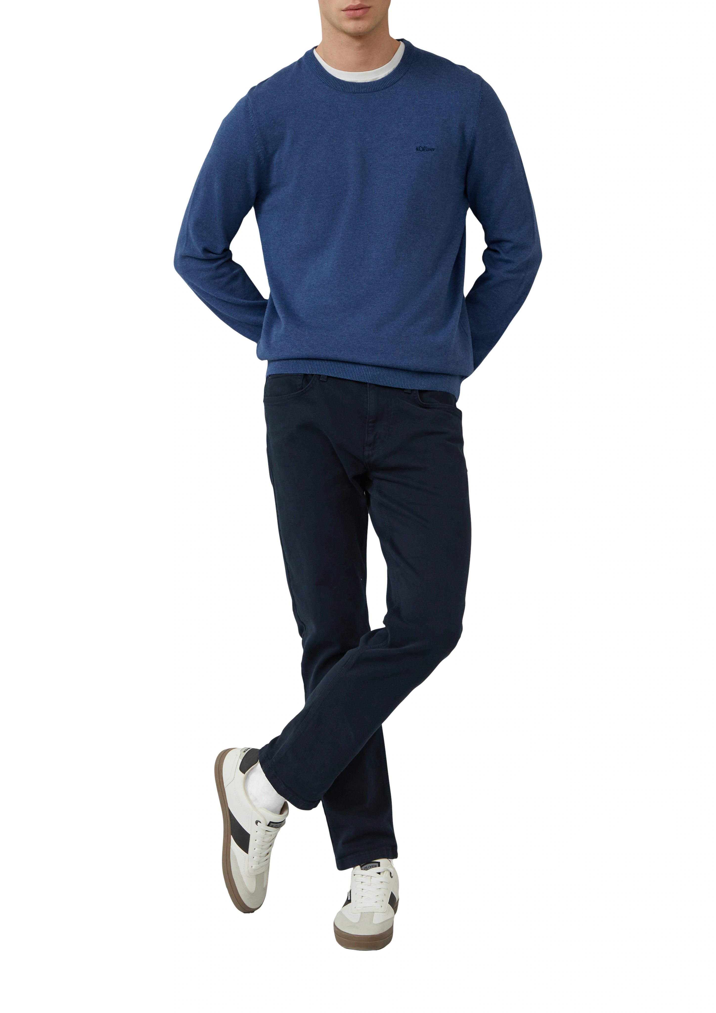 s.Oliver Strickpullover, mit Logostickerei günstig online kaufen