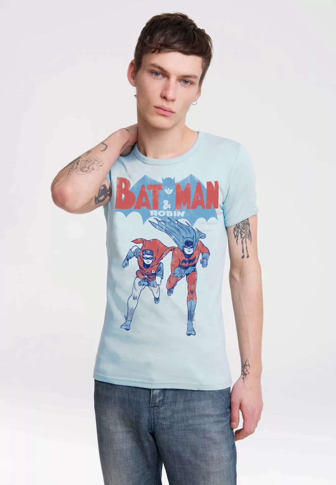 LOGOSHIRT T-Shirt "Batman & Robin", mit trendigem Superhelden-Print günstig online kaufen