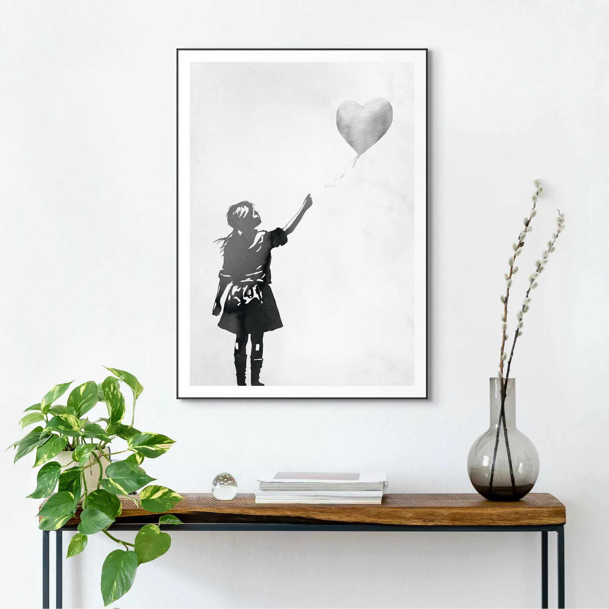 Reinders Bild mit Rahmen "Balloon Girl" günstig online kaufen