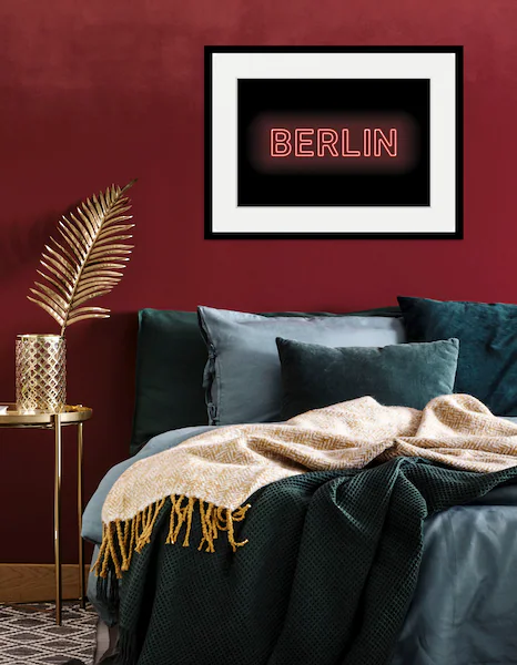 queence Bild "BERLIN LIGHTS", Städte-Schriftzug-Berlin, (1 St.), HD Premium günstig online kaufen