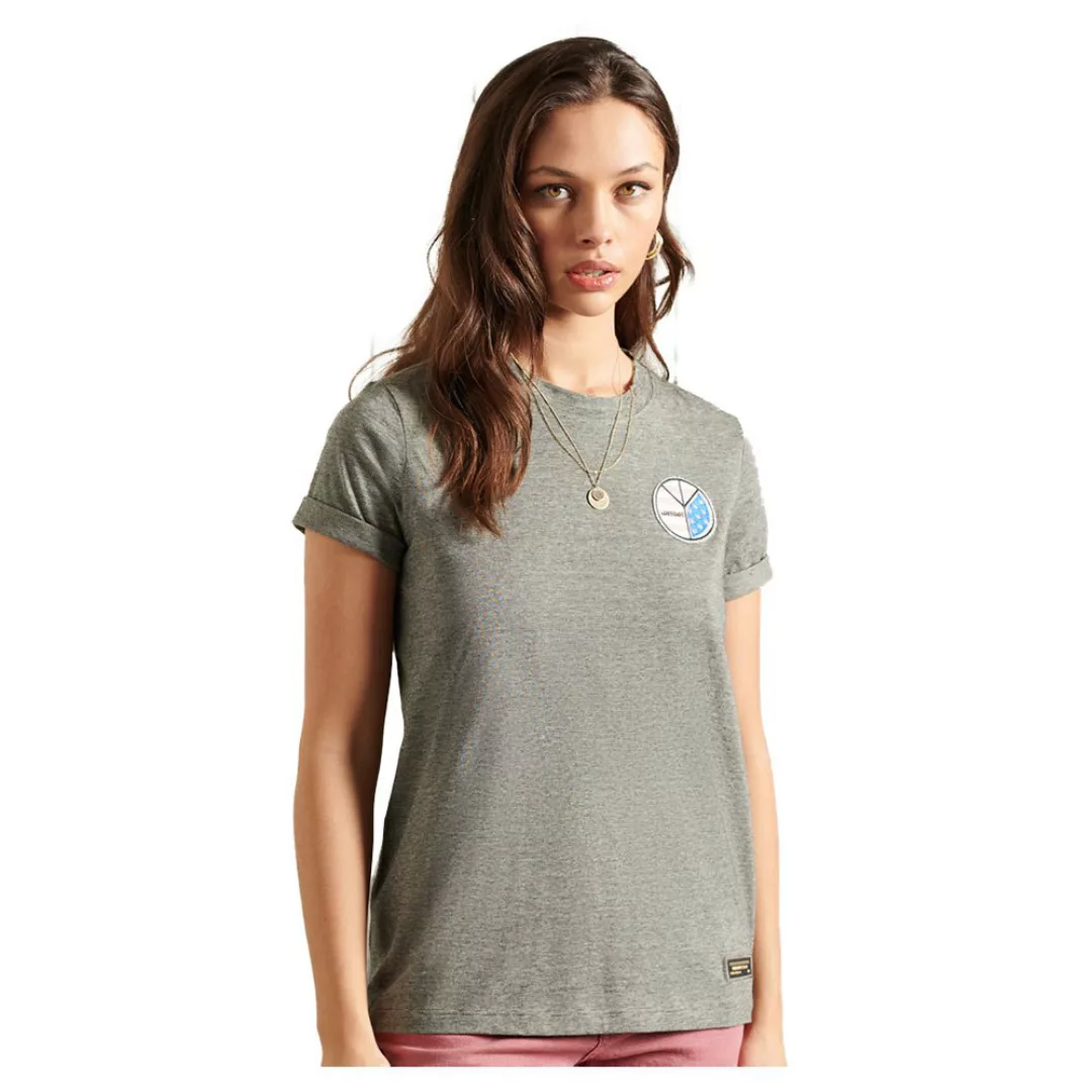 Superdry Military Narrative Kurzarm T-shirt M Meteorite Feeder günstig online kaufen