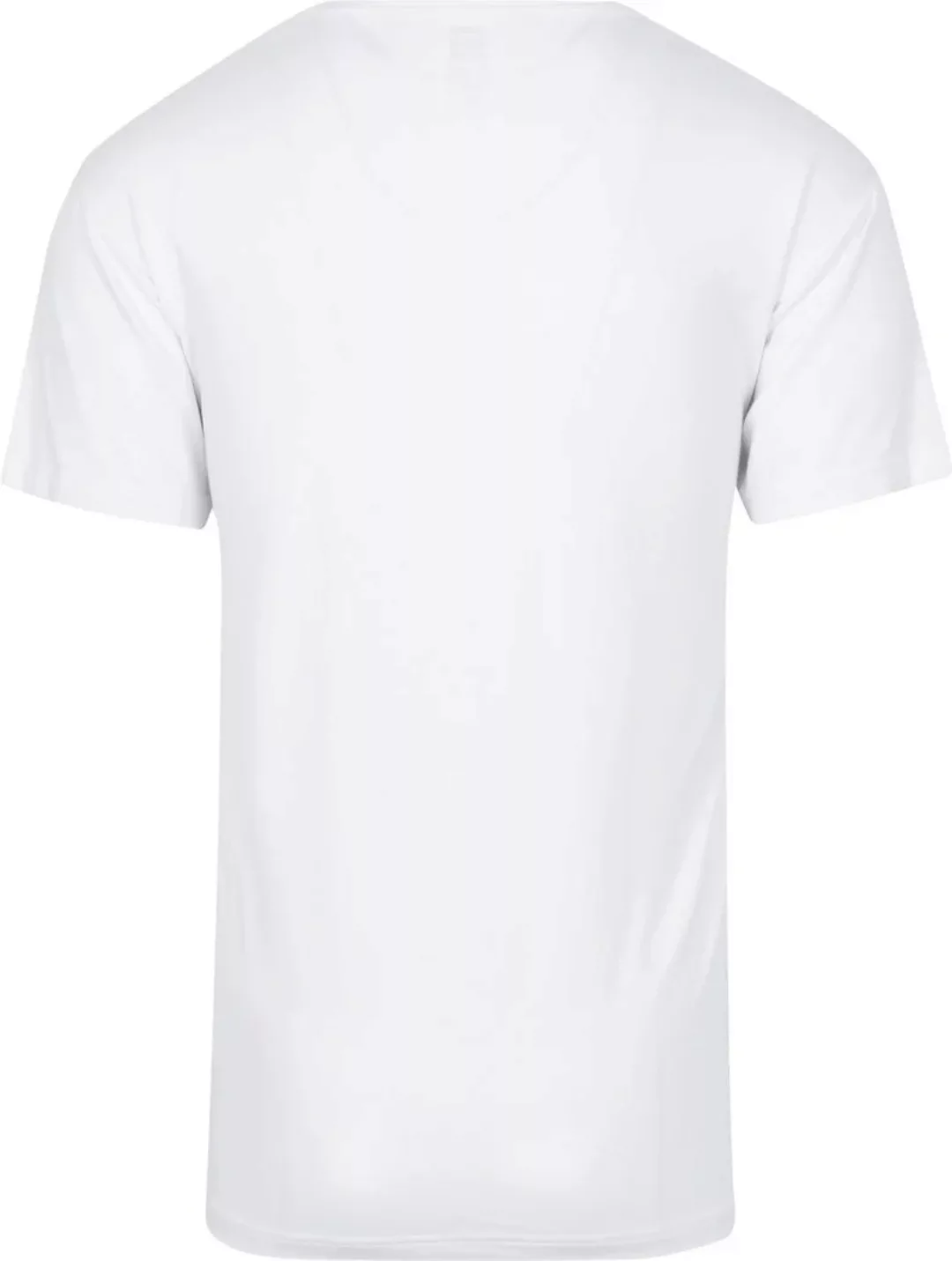 Alan Red Bamboo T-shirt V-Ausschnitt Weiß - Größe XXL günstig online kaufen