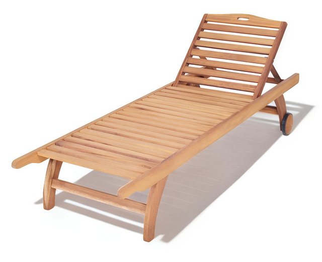 JVmoebel Chaiselongue Outdoor Liegestuhl Relax Liege Sonnenbank Holzliege T günstig online kaufen