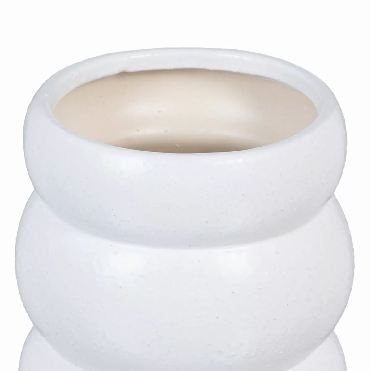 Vase 18,5 X 18,5 X 27 Cm Aus Keramik Weiß günstig online kaufen
