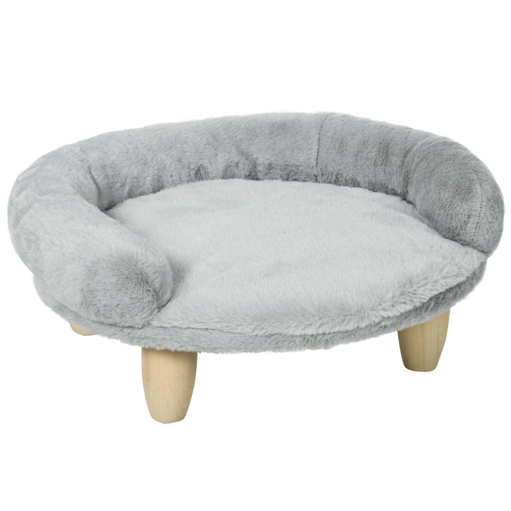 PawHut Hundesofa Katzenbett Haustierbett abnehmbar waschbar Plüschbezug Kie günstig online kaufen