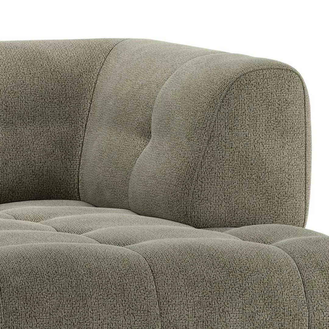 Sofa Element Chenille Blassgrün in modernem Design 140 cm tief günstig online kaufen
