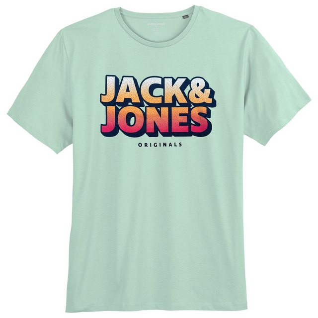 Jack & Jones Rundhalsshirt Große Größen Herren T-Shirt hellmint Farbverlauf günstig online kaufen