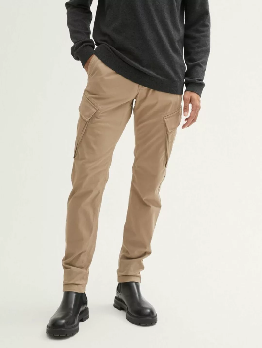 TOM TAILOR Chinohose Weiche Tapered Cargo günstig online kaufen