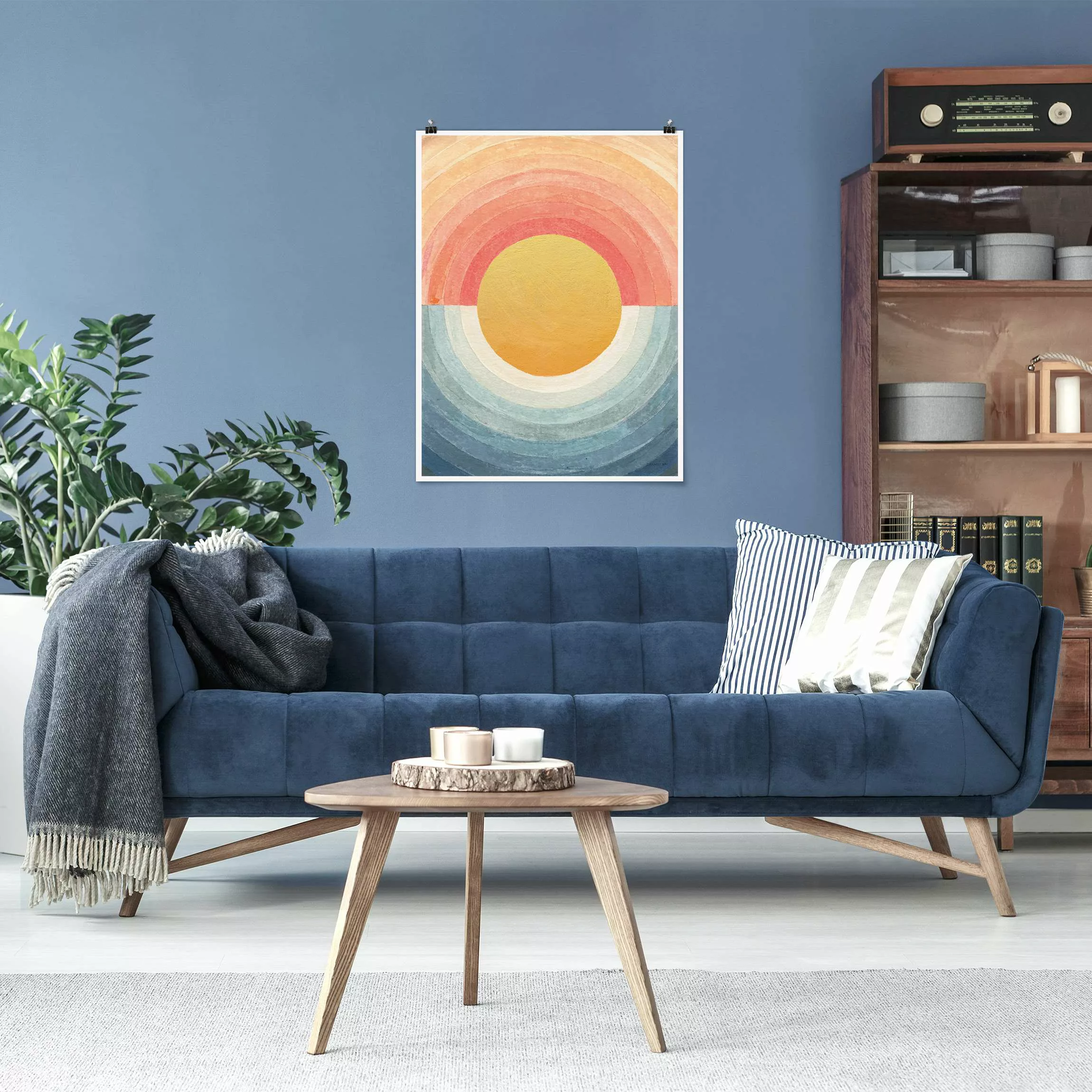 Poster Sonne zwischen Himmel und Meer günstig online kaufen