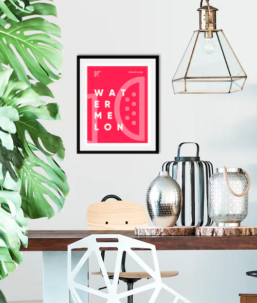queence Bild »Watermelon«, Obst-Obst Bilder-Essen-Lebensmittel-Art-Kunst-Sc günstig online kaufen