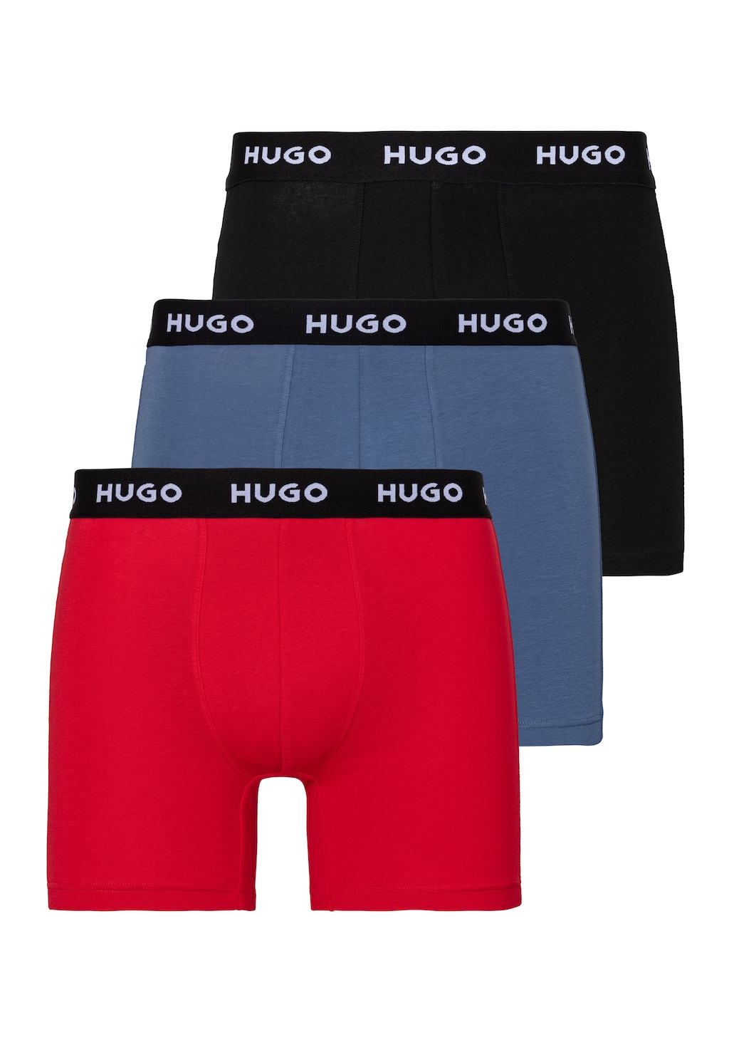 HUGO Underwear Boxer "BOXERBR TRIPLE", (Packung, 3 St., 3er), mit elastisch günstig online kaufen