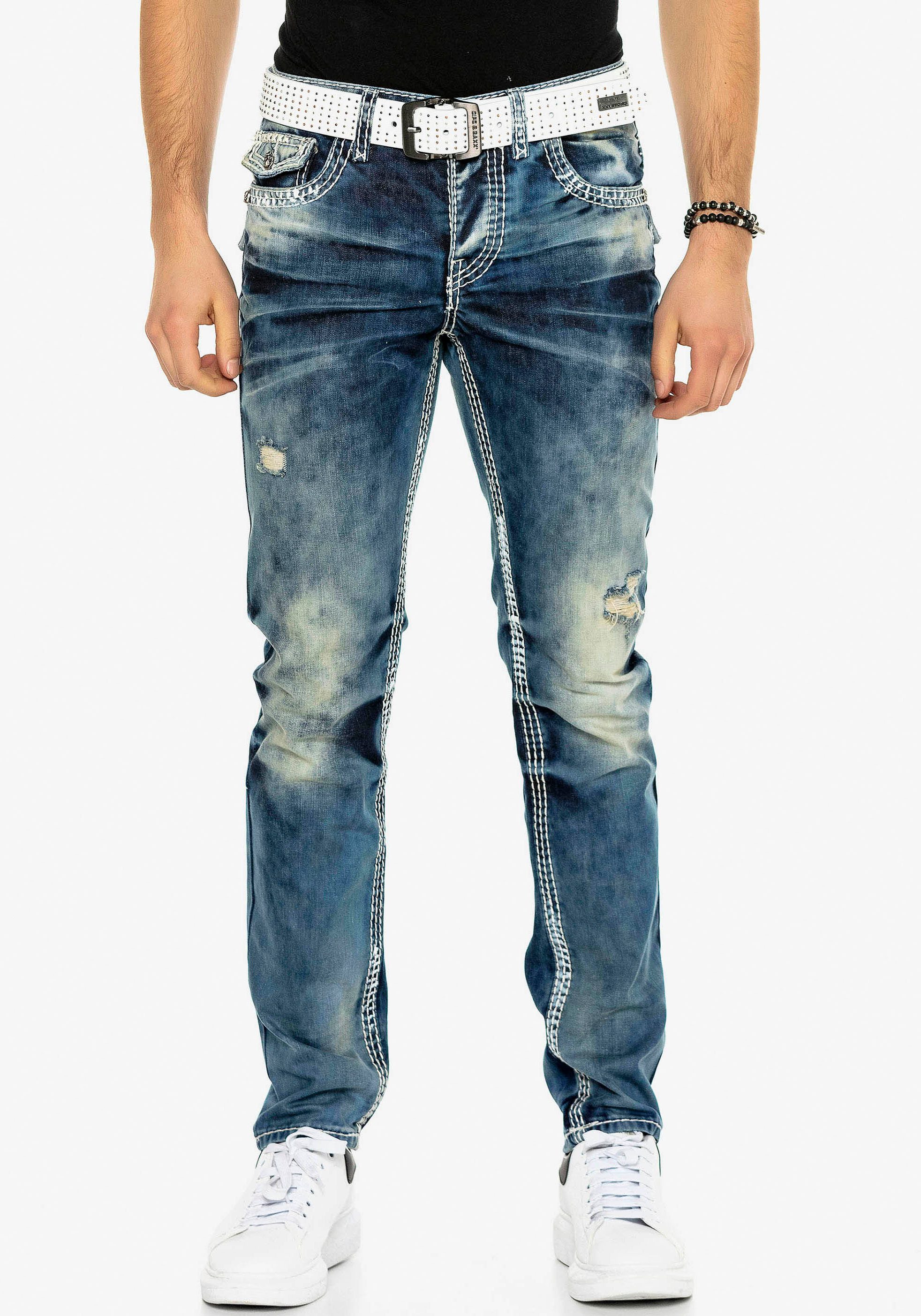 Cipo & Baxx 5-Pocket-Jeans "Jeans", in Straight-Fit, CD-149 günstig online kaufen