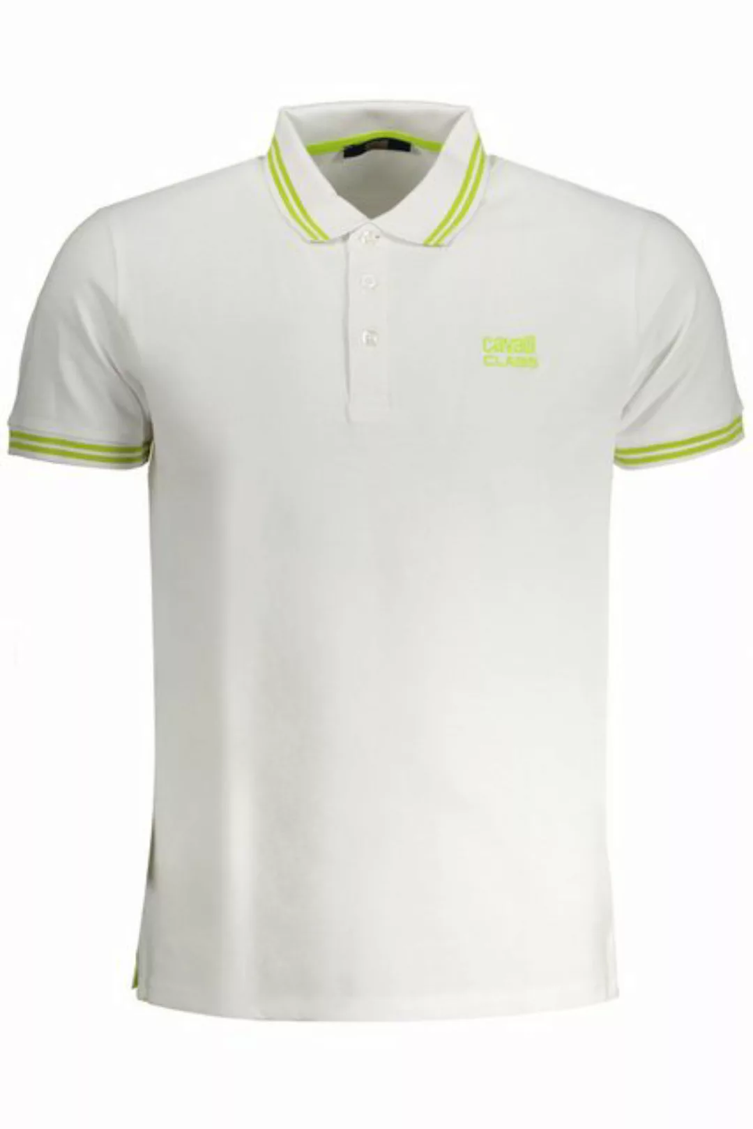 Cavalli Class Poloshirt Elegantes Herren Poloshirt Weiß mit günstig online kaufen