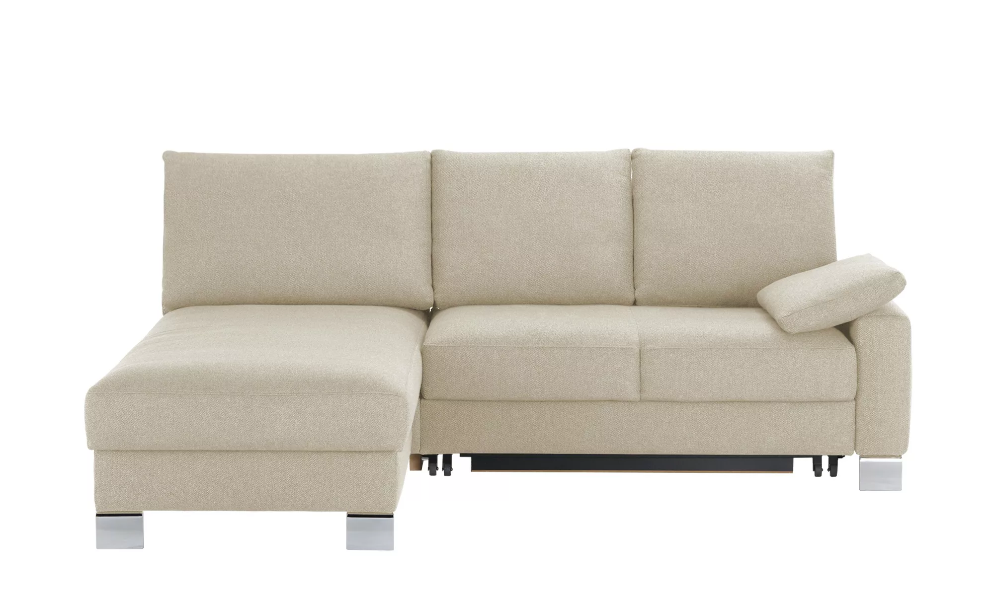 Ecksofa - beige - 218 cm - 90 cm - 180 cm - Polstermöbel > Sofas > Ecksofas günstig online kaufen