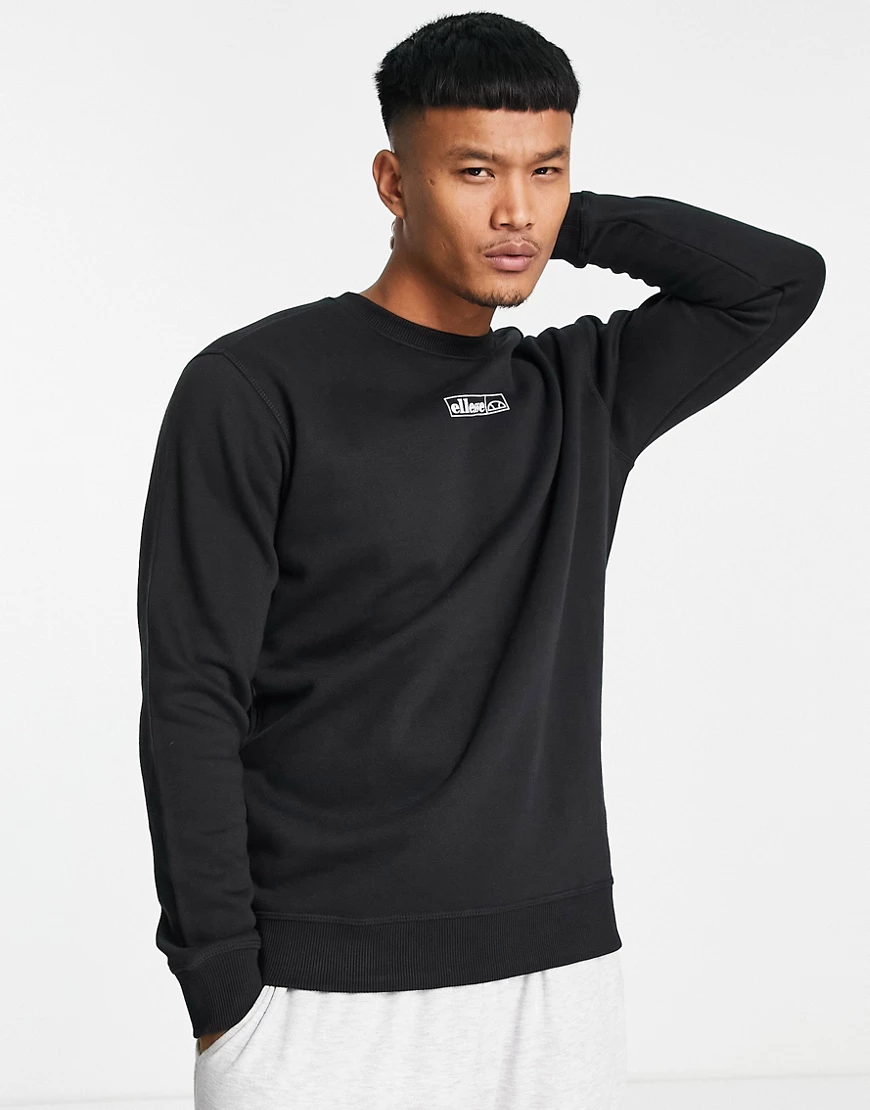 ellesse – Sweatshirt in Schwarz mit Logo günstig online kaufen