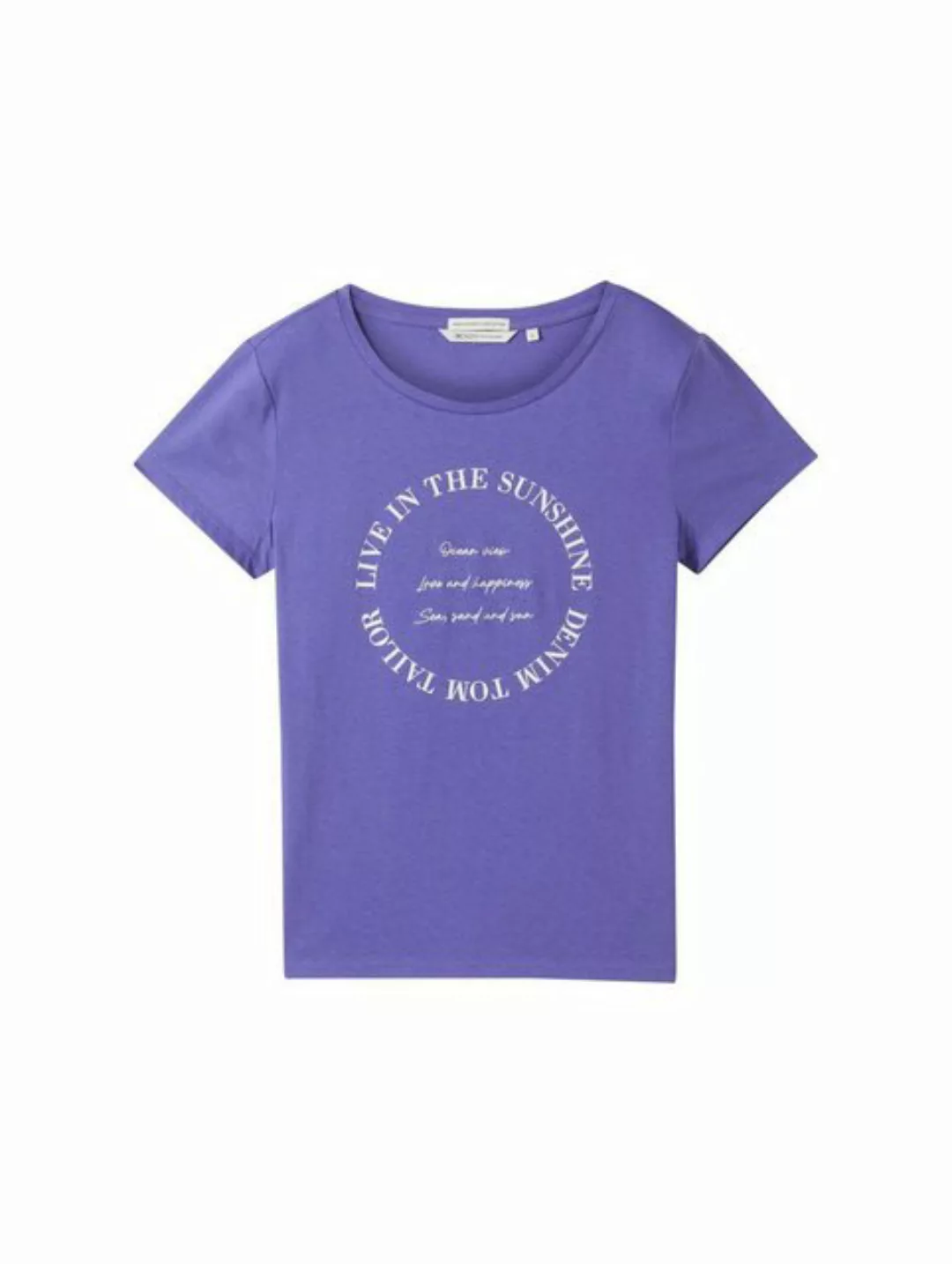 TOM TAILOR Denim T-Shirt fitted print T-Shirt günstig online kaufen