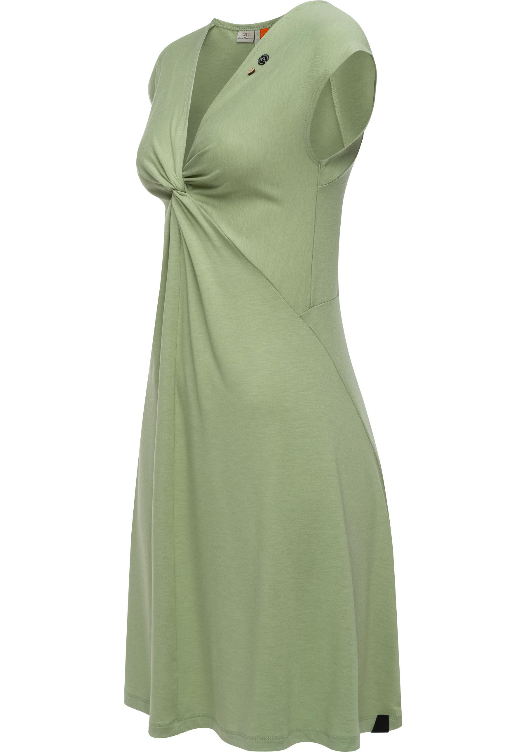 Ragwear Jerseykleid "Comfrey Solid", stylisches Sommerkleid mit tiefem V-Au günstig online kaufen