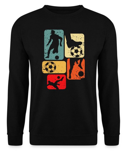 Quattro Formatee Sweatshirt Vintage - Fußball Fußballer Fußballspieler Unis günstig online kaufen
