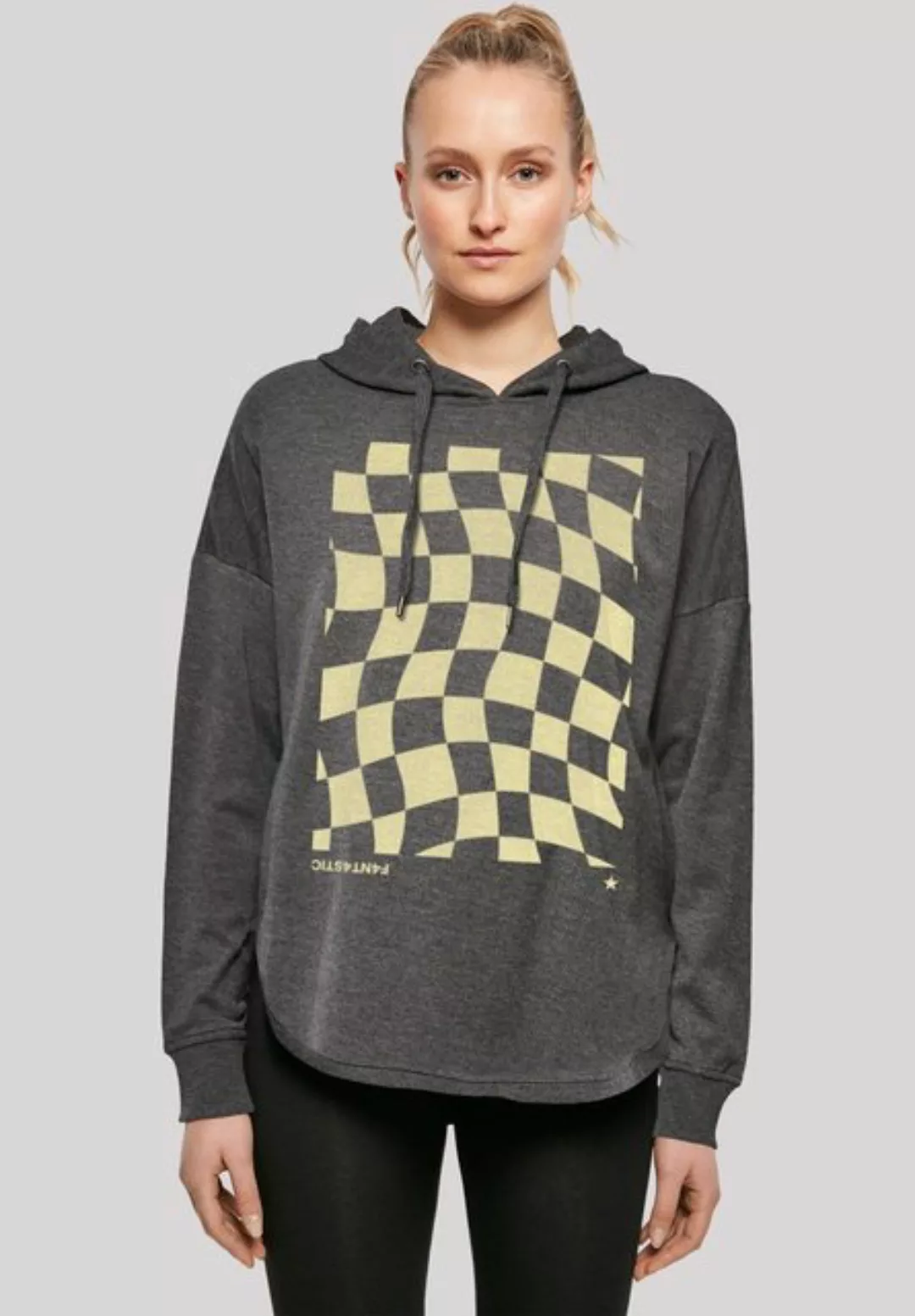 F4NT4STIC Kapuzenpullover "Wavy Schach Muster", Print günstig online kaufen