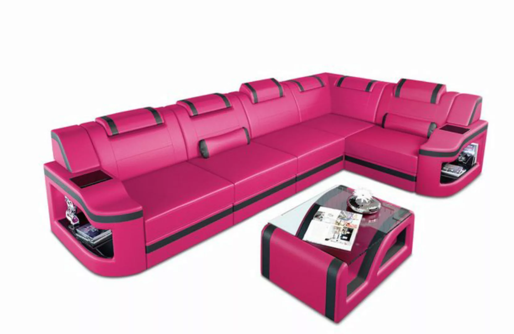 Sofa Dreams Ecksofa Ledersofa Padua L Form Ledercouch Leder Sofa, Couch, mi günstig online kaufen