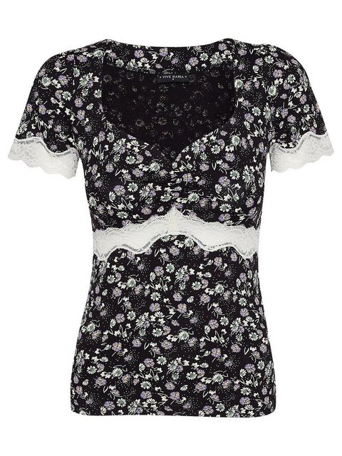 Vive Maria Midnight Flower Damen T-Shirt schwarz allover günstig online kaufen