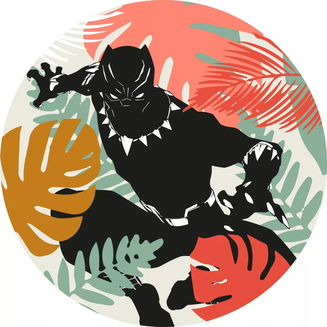 Komar Wandtattoo »Winter Tropics Black Panther«, (1 St.), 125x125 cm (Breit günstig online kaufen