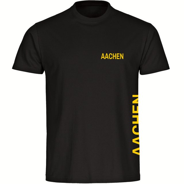 multifanshop T-Shirt Herren Aachen - Brust & Seite - Männer günstig online kaufen