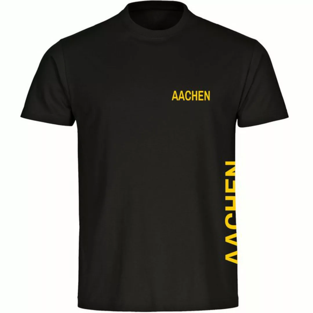 multifanshop T-Shirt Herren Aachen - Brust & Seite - Männer günstig online kaufen