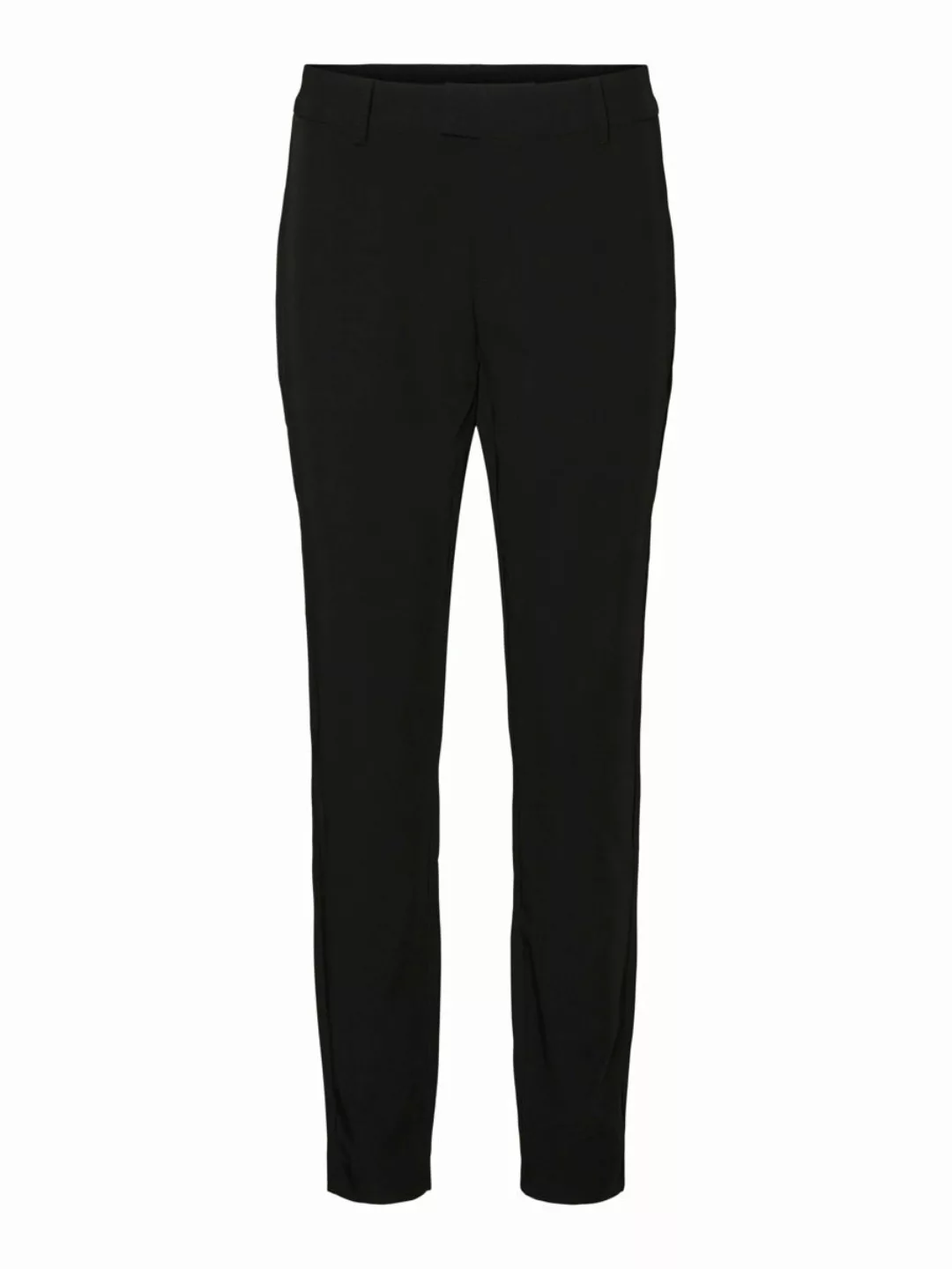 VERO MODA Normal Waist Slim Fit Hose Damen Schwarz günstig online kaufen