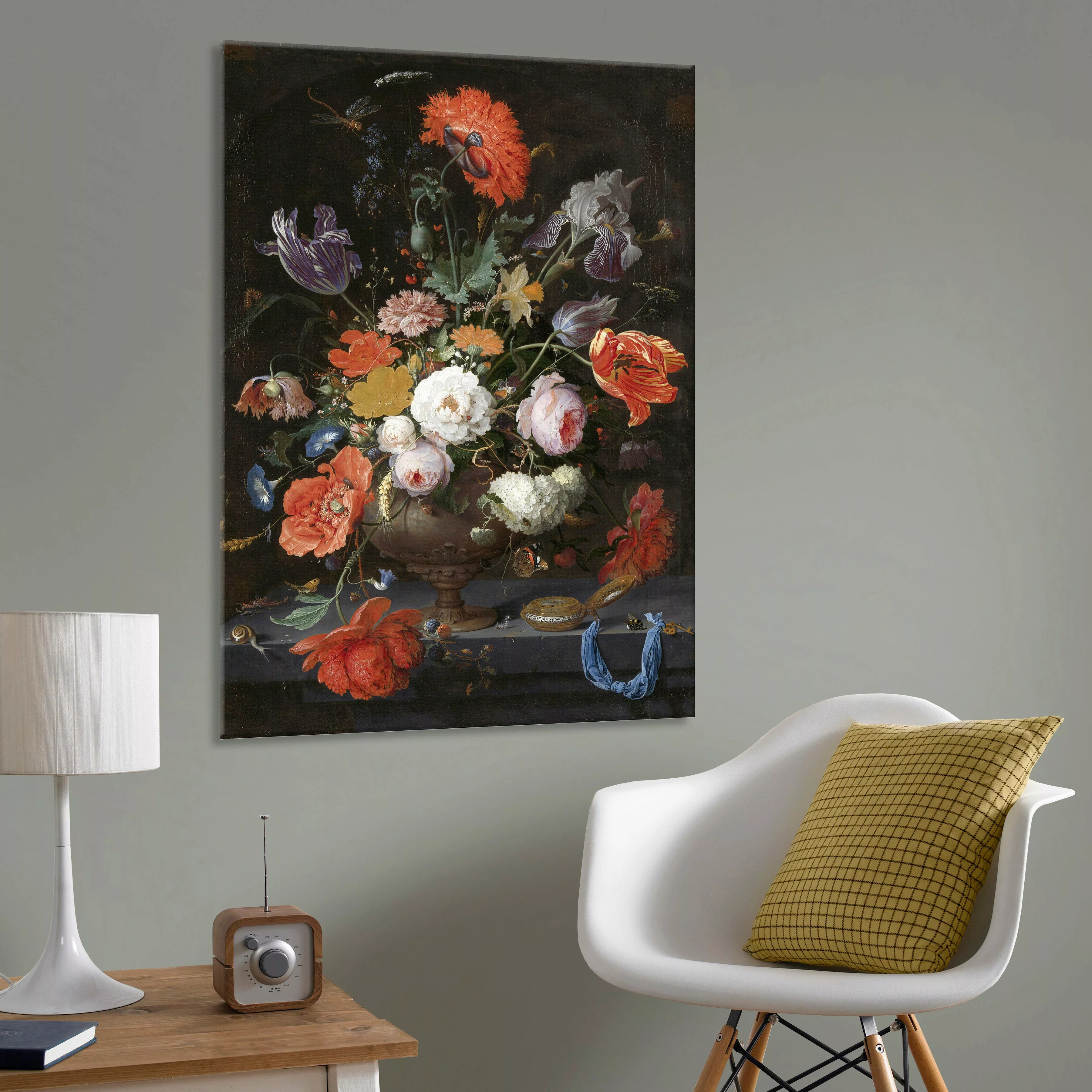 Art for the home Leinwandbild "Rijksmuseum, Albert Mignon", Blumen, 70x100 günstig online kaufen