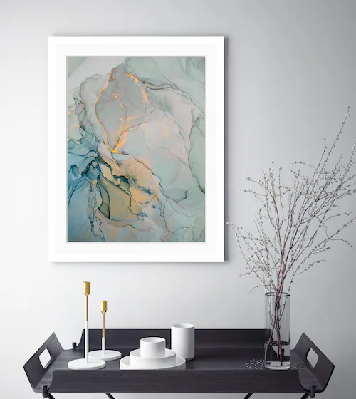 queence Bild »Bettina«, Abstrakt, Marmor, Abstrakt, gerahmt günstig online kaufen