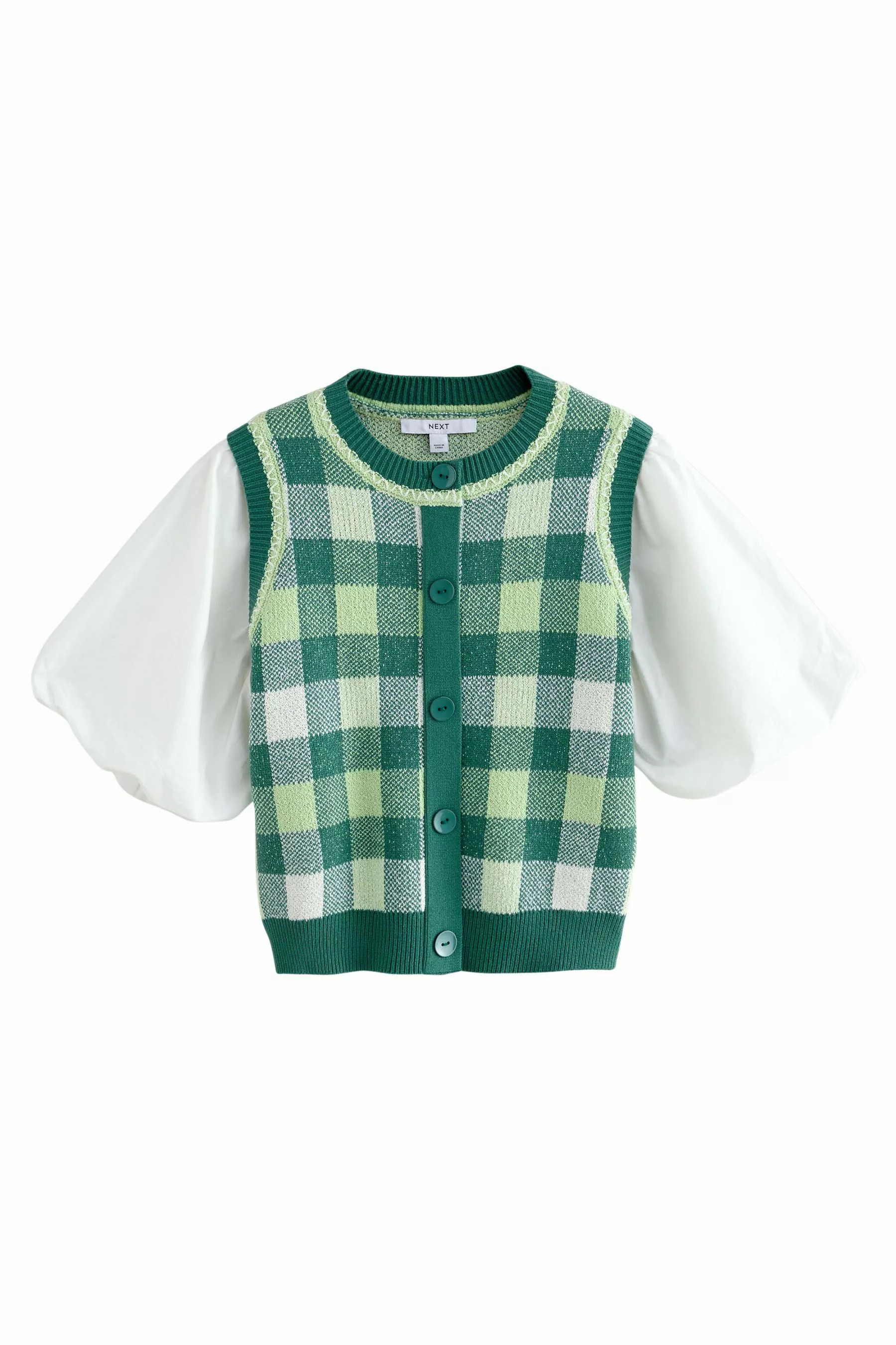 Next Pullunder Lagenlook-Tanktop mit Vichykaros und günstig online kaufen