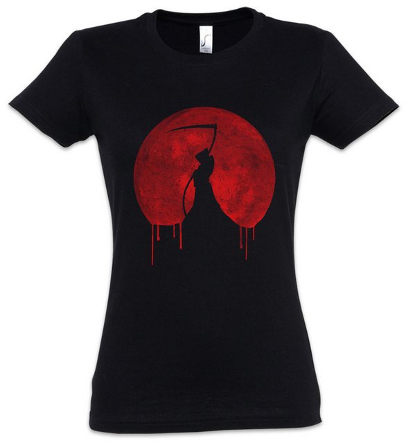 Urban Backwoods Print-Shirt Red Moon Ripper Damen T-Shirt Goth Reaper Skele günstig online kaufen